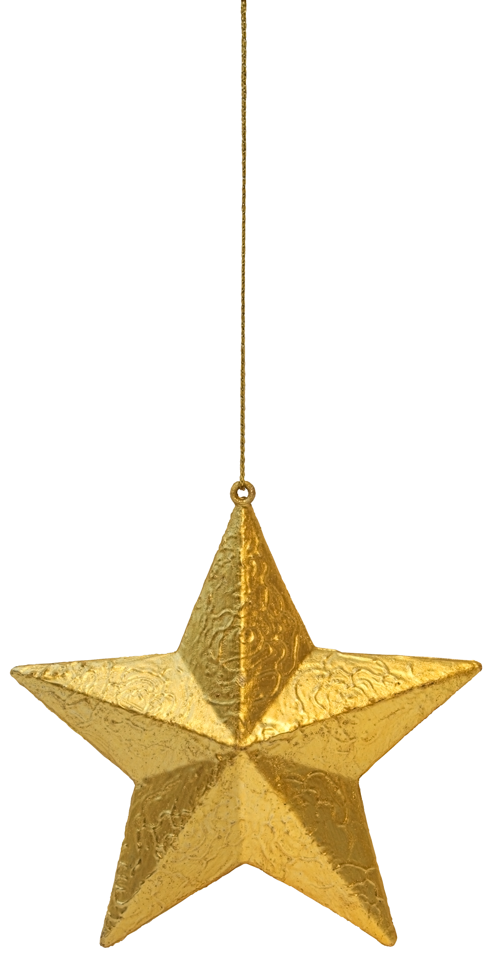 Weihnachtskugel gold Stern